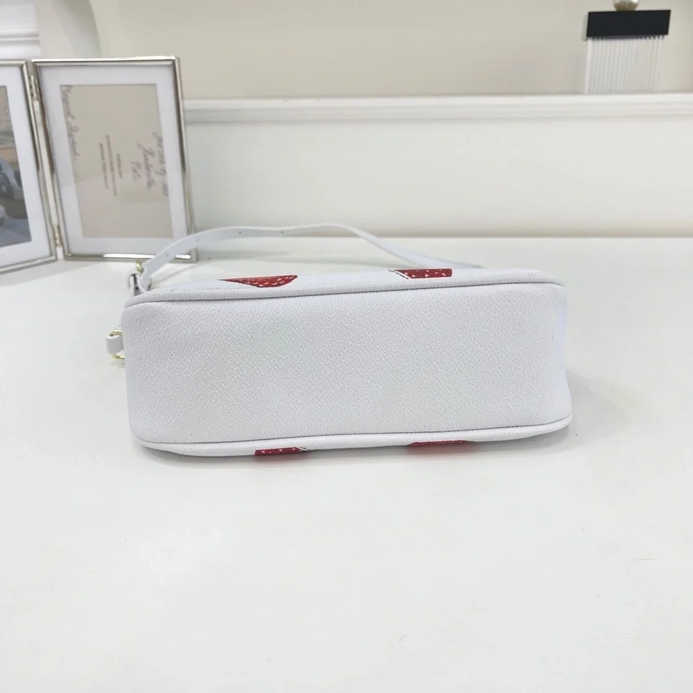 Coach White Bag with Red Strawberry Design - Picture 5 of 7